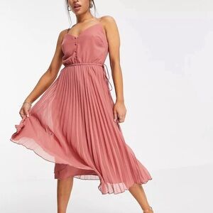 ASOS Design dusty pink dress